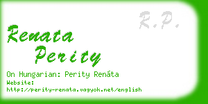 renata perity business card